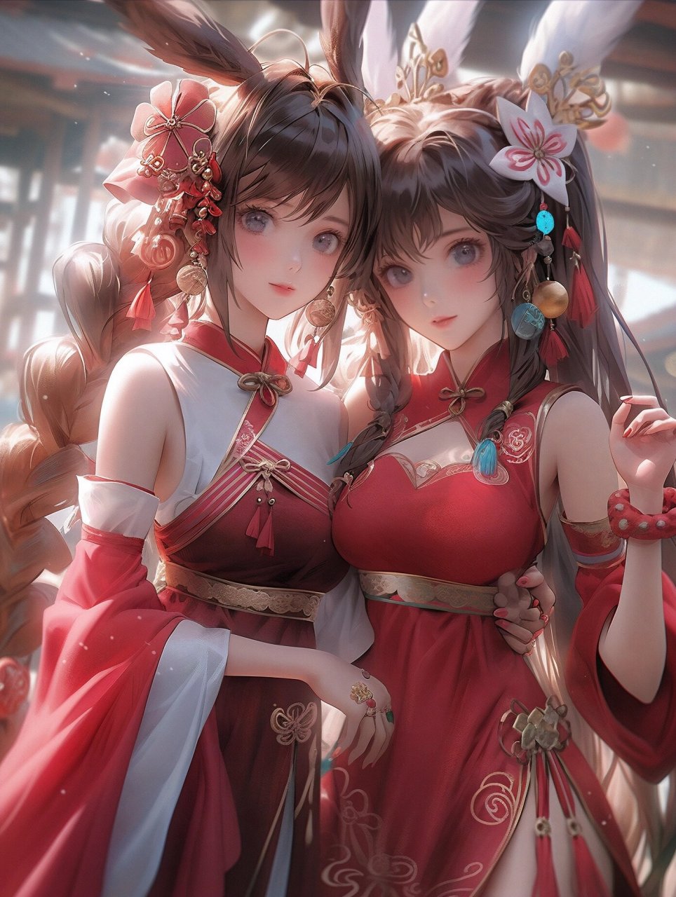 闺蜜,双人古风穿搭头像