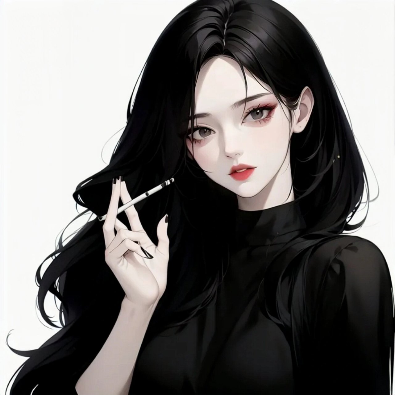 黑色系御姐头像 #御姐头像# #优质女生头像# #好看的女生头像# #好看