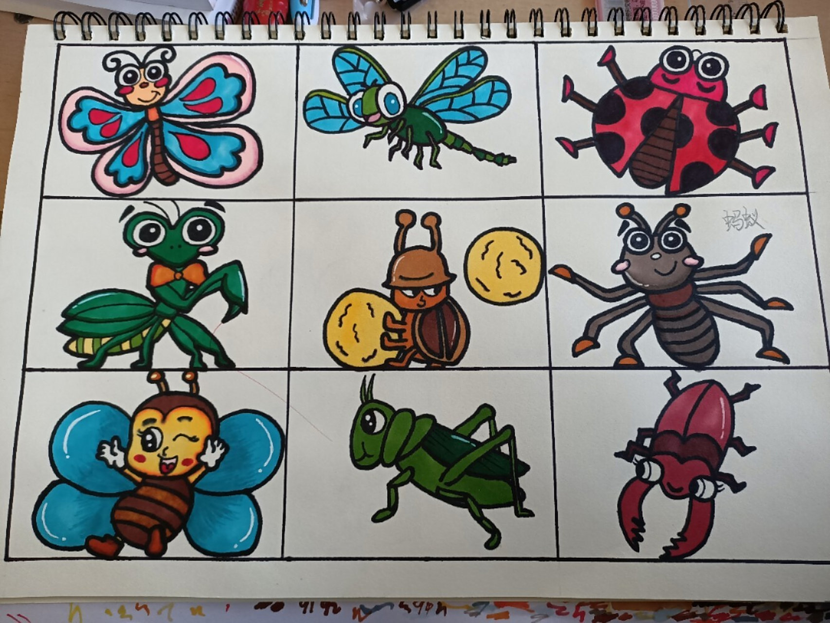 昆虫简笔画