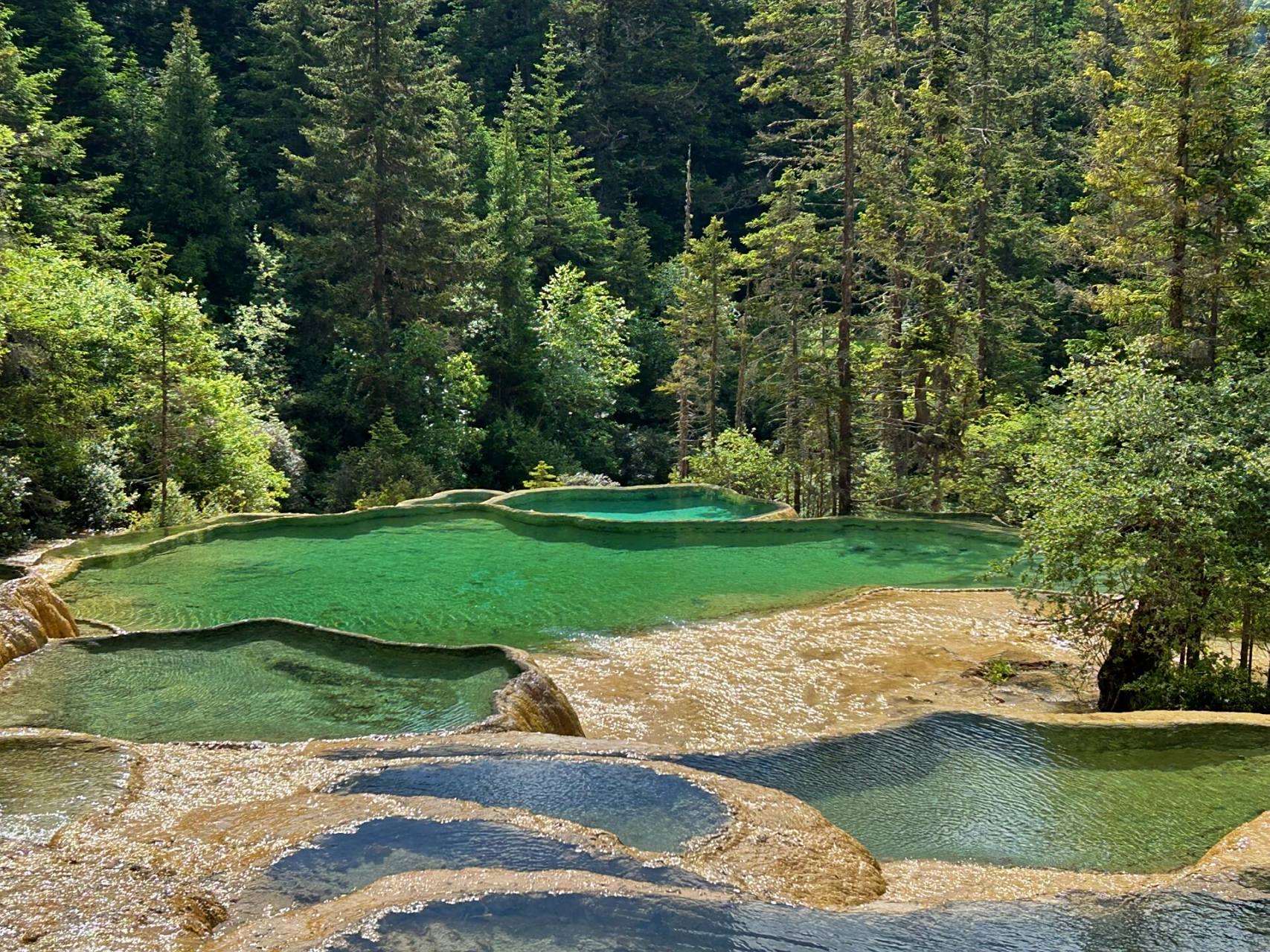 九寨沟旅行日记-黄龙五彩池 九寨沟县隶属于四川省阿坝藏族羌族自治州