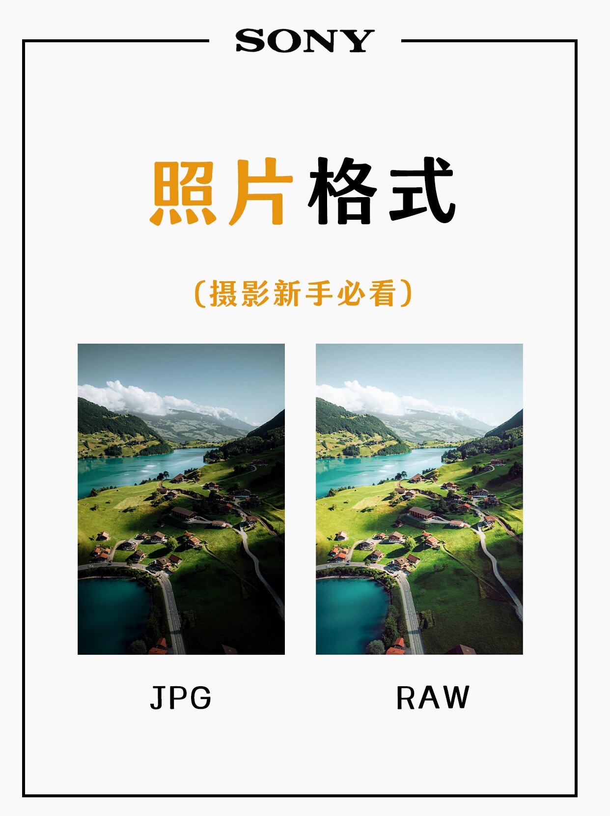 90%摄影新手都不懂的照片格式6015索尼党码住