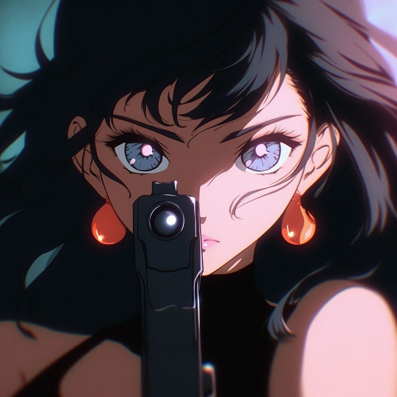 飒!/旧漫/持枪女孩头像