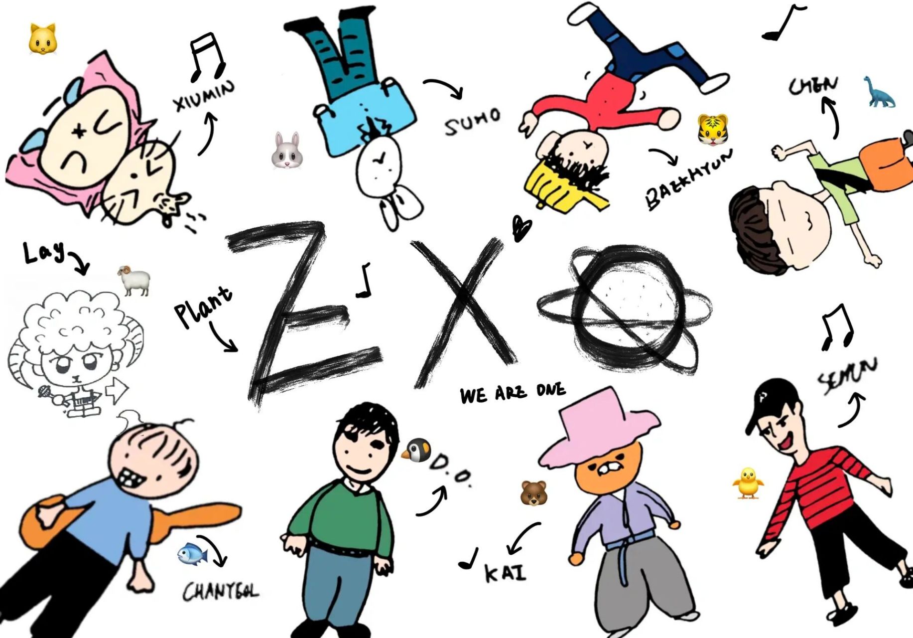 exo十一周年! 再来个ipad壁纸吧