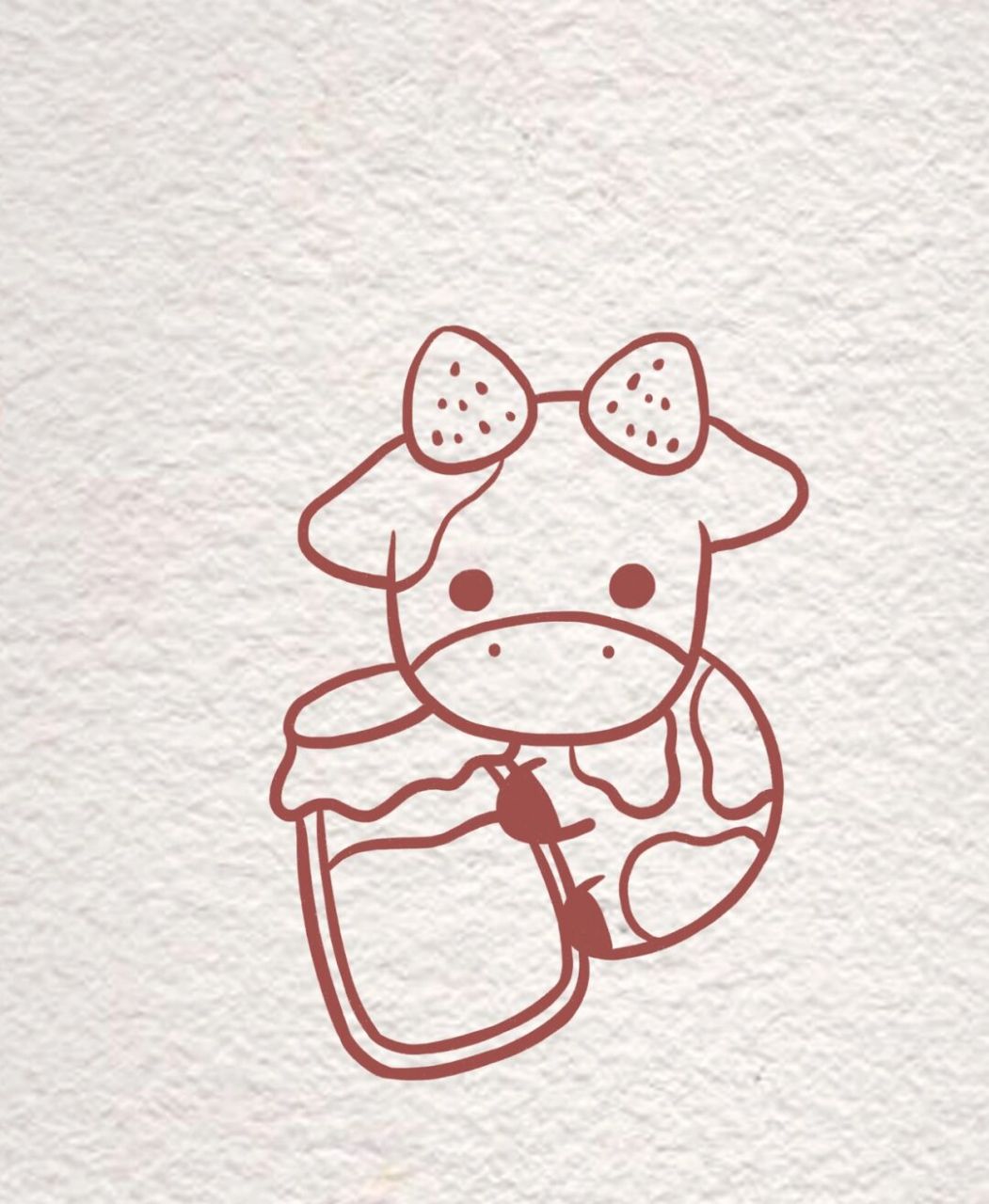 简笔画|今日份可爱 草莓牛奶,今日份零基础小白超简单简笔画,可以直接