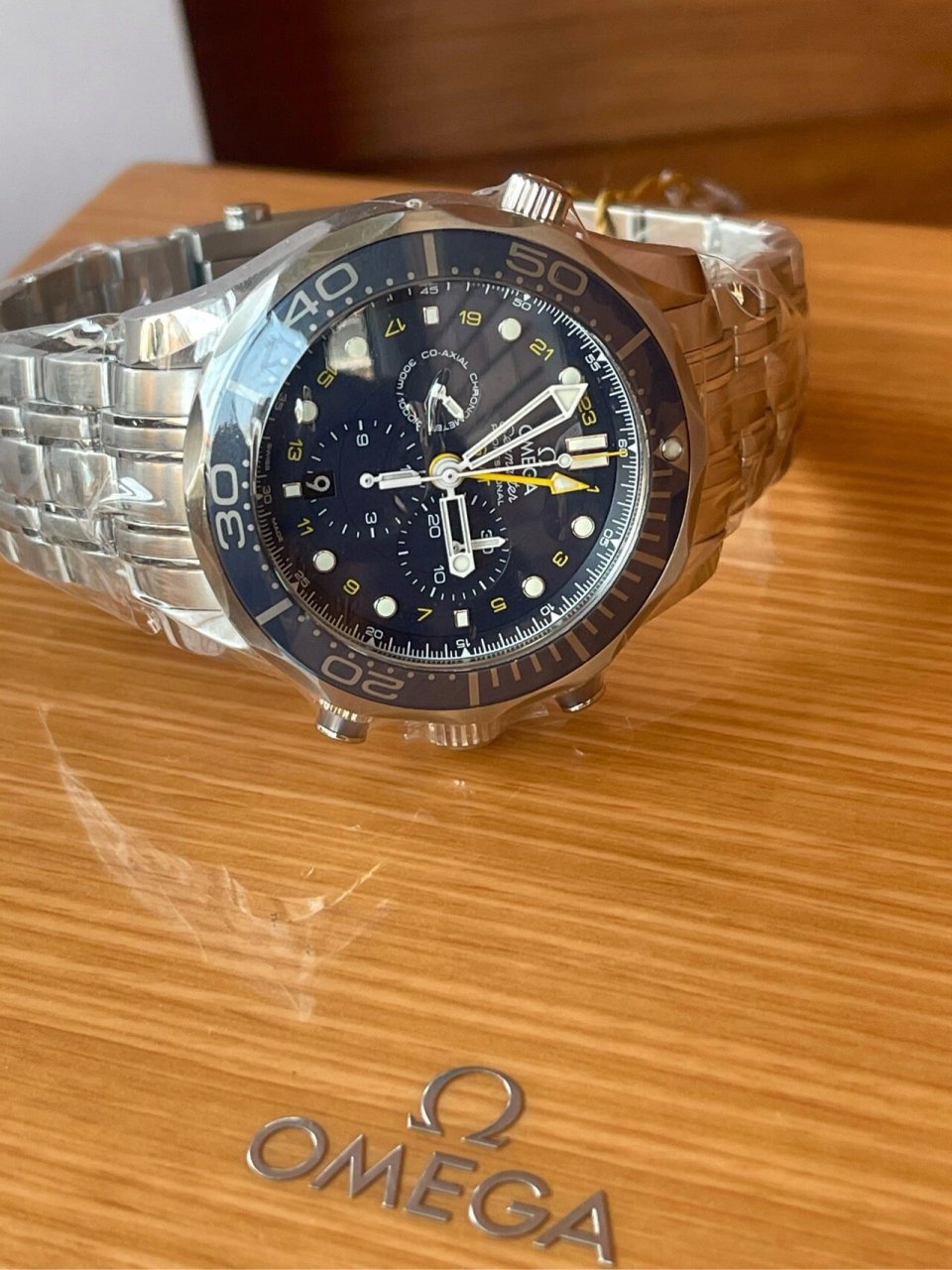 全新7315欧米茄海马计时gmt 蓝盘大黄蜂!212.30.44.52.03.