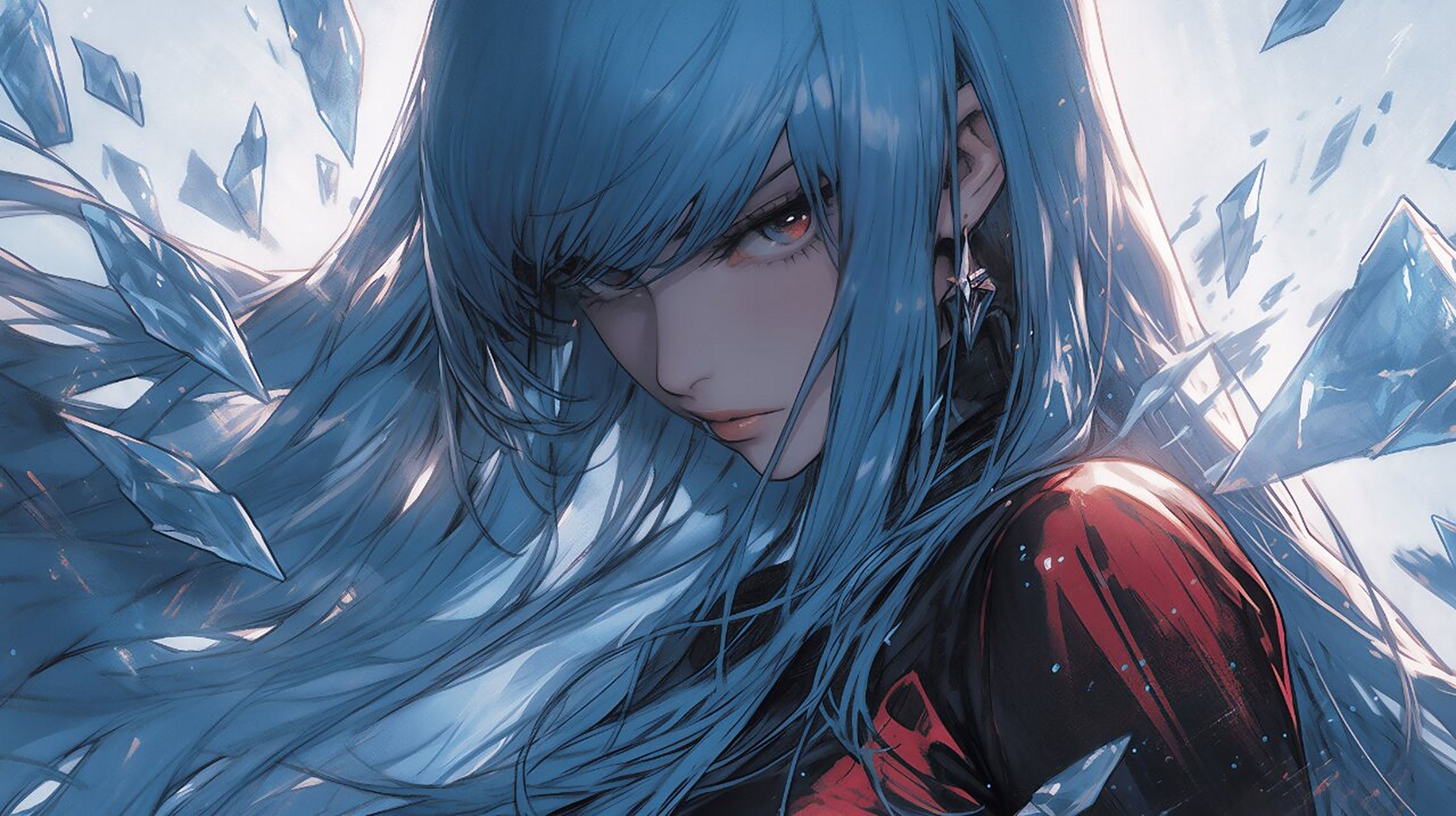 电脑壁纸|拳皇人物——冰女库拉