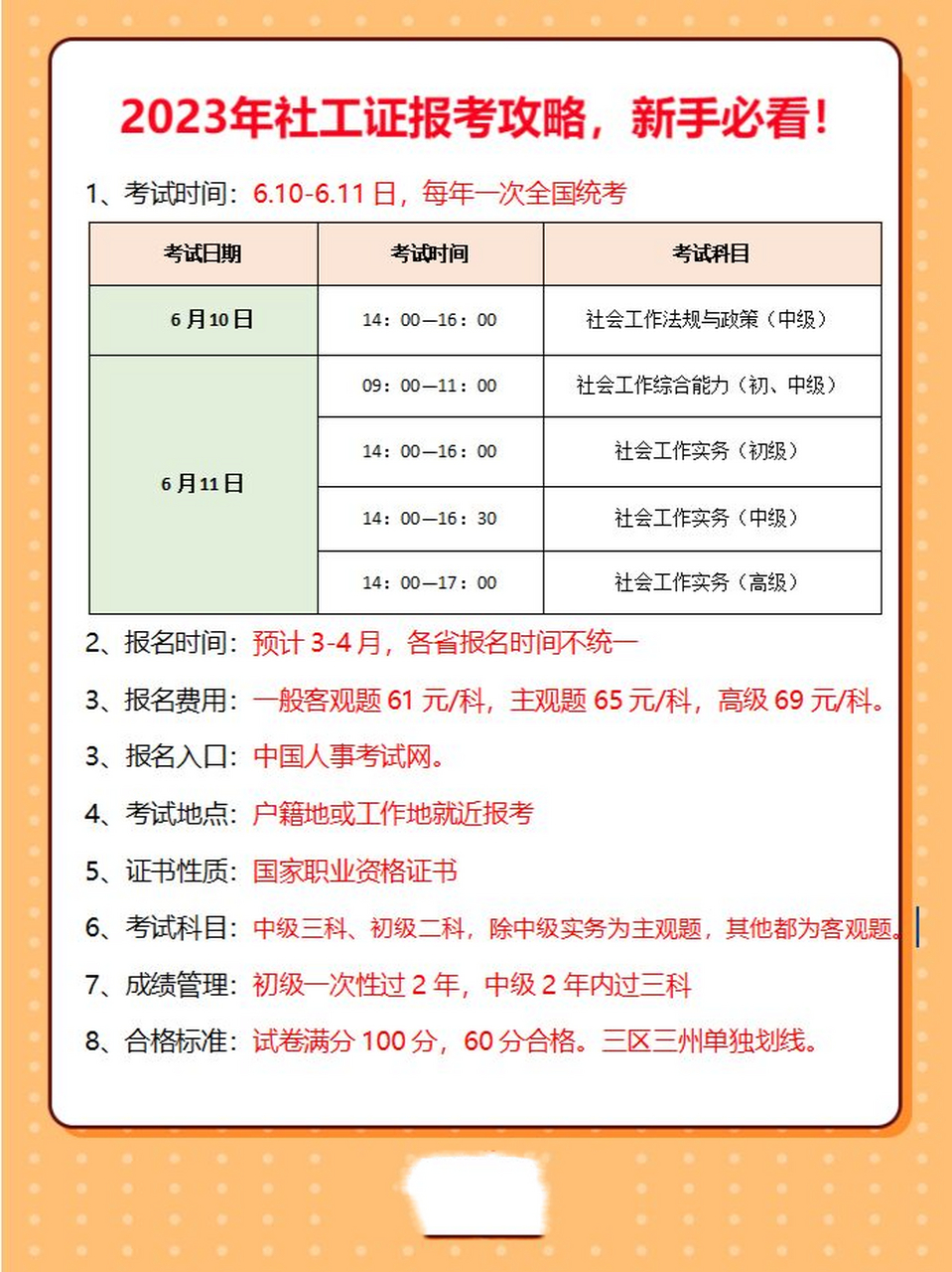 2023年社工证报考攻略,新手快看!