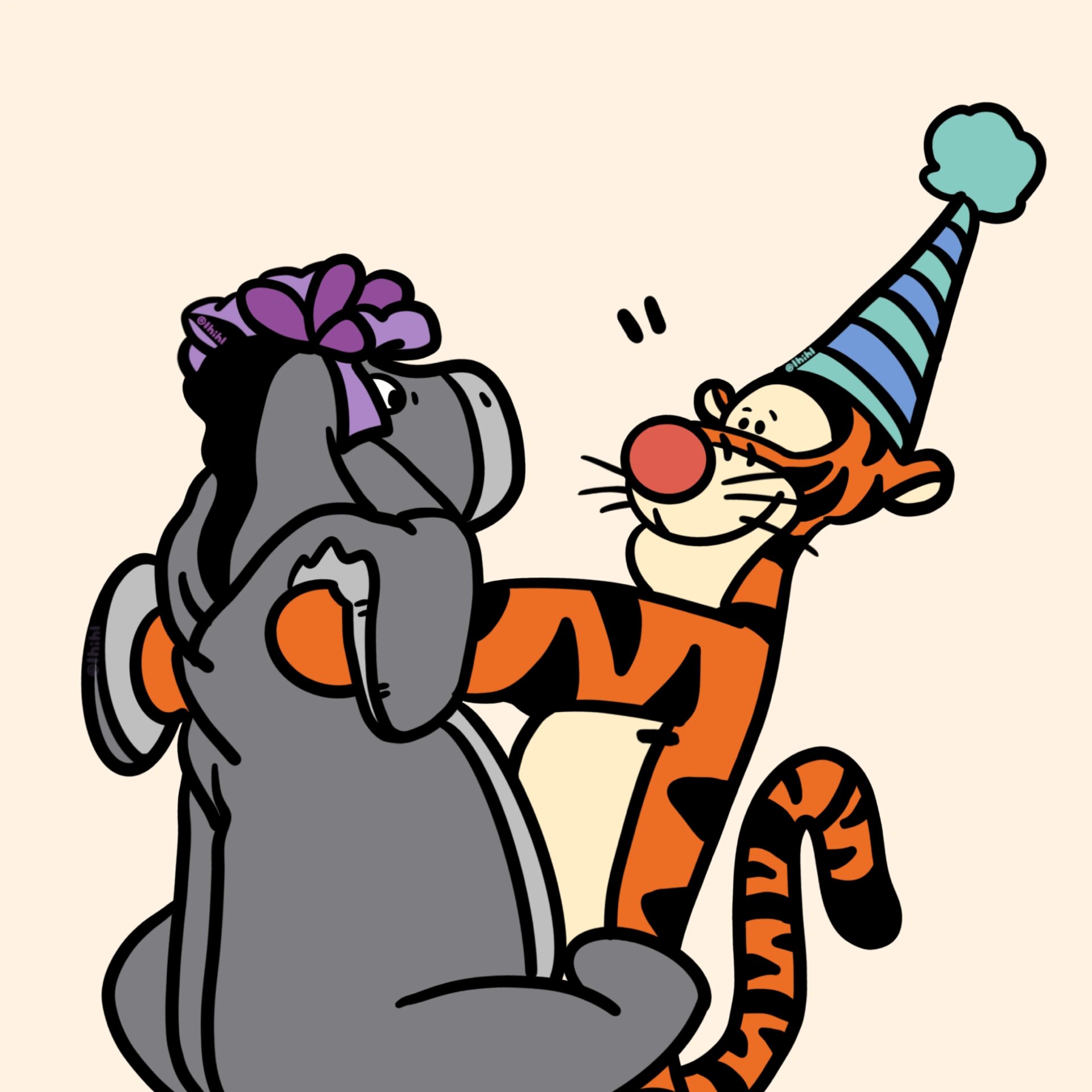 跳跳虎屹耳头像壁纸07|winnie the pooh90 宝子们要的合起来的