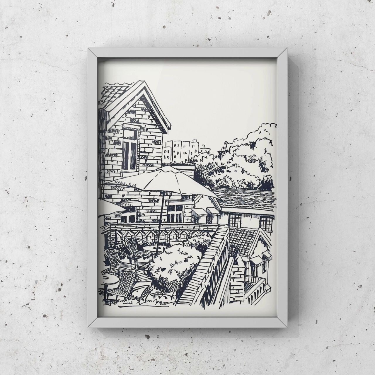 昙华林风景速写|艺术鱼 画室周末的看展写生活动就要来啦,一起去画一