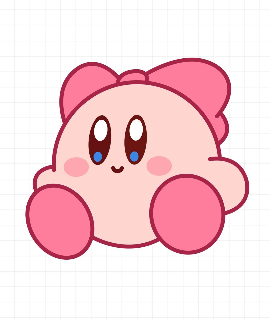 简笔画星之卡比 超可爱的星之卡比简笔画,你最喜欢哪一只?