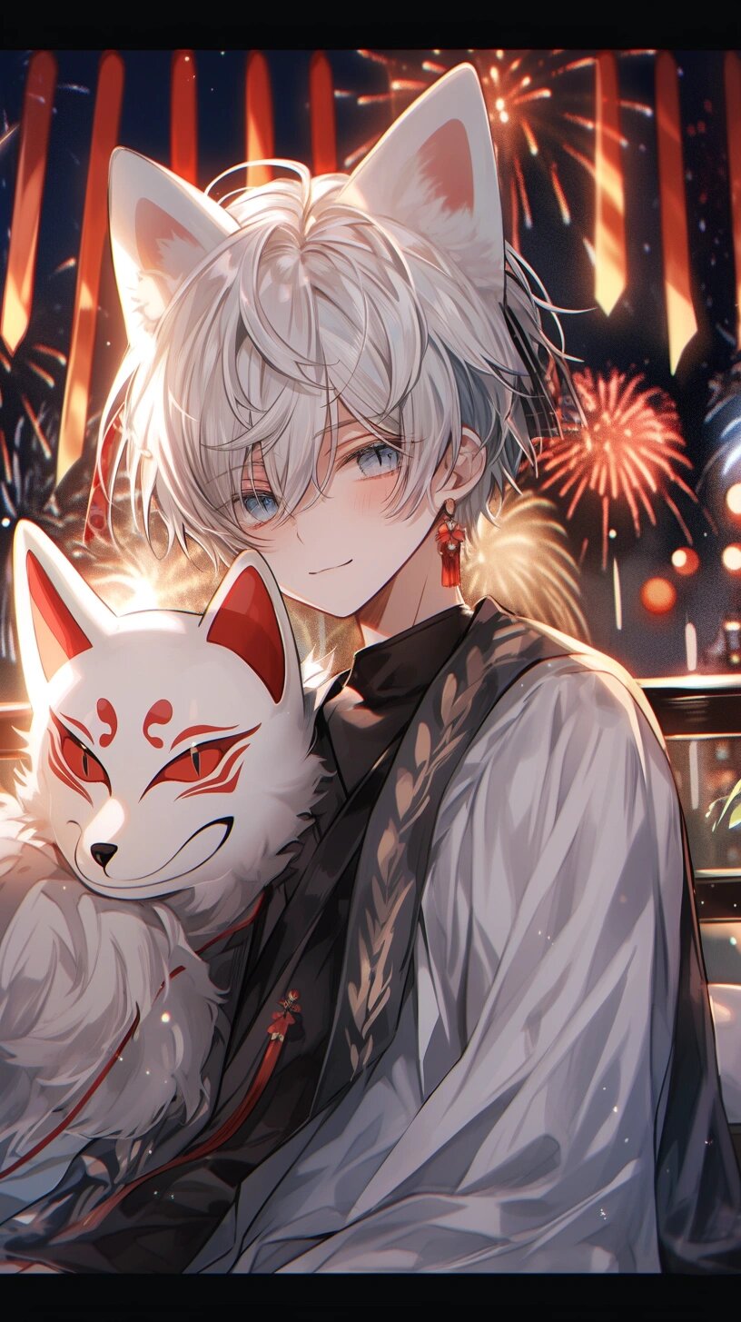 狐族少年|正太|面具|烟花|头像|壁纸