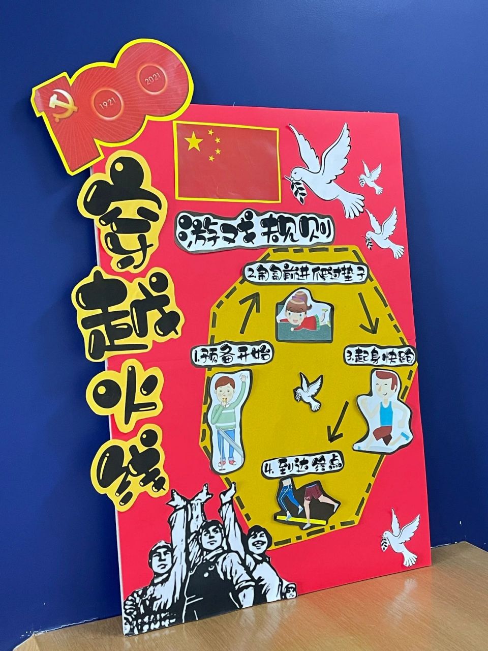 幼儿园运动会展板"红色精神"|附素材 红色润童心,运动伴成长 幼儿园