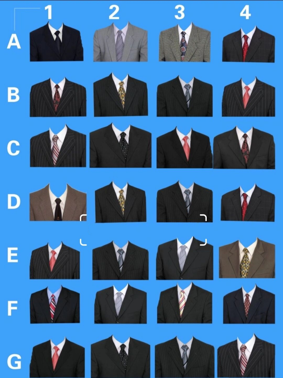 证件照服装素材大全‖ 78小白轻松换装 每次拍完证件照,就只有一种