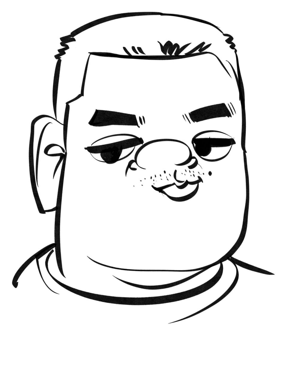 夸张漫画画一组 尝试用不同画风来画肖像  我还是挺喜欢这种的