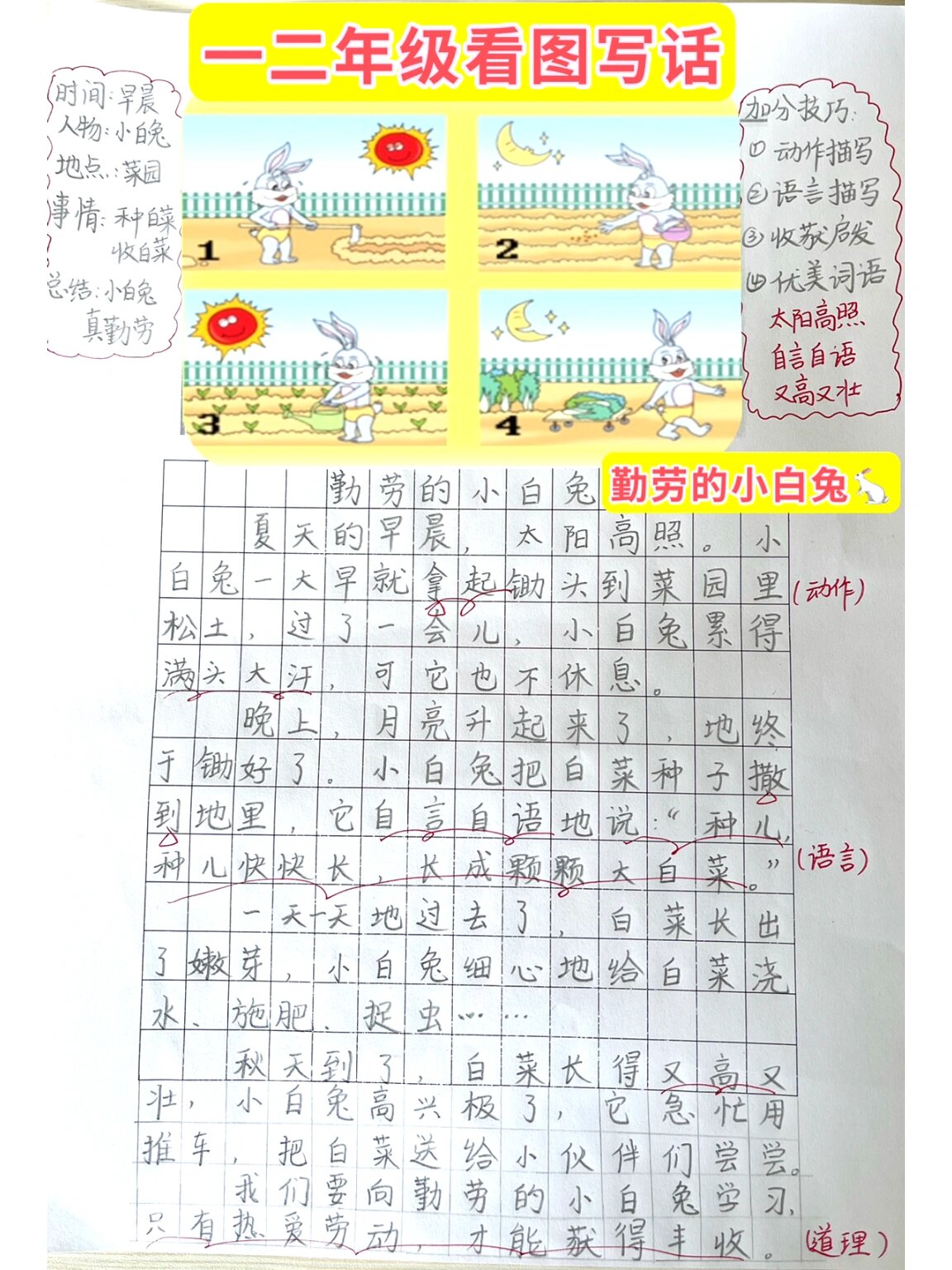 一二年级96看图写话