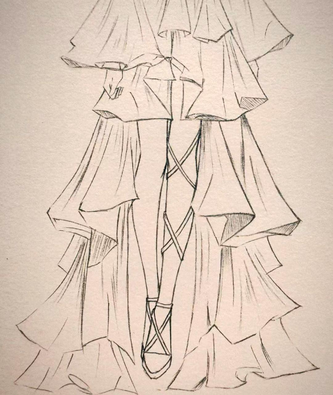 仙女们最爱的裙子来了 仙气飘飘的教程哦 虽然难度较大 但喜欢的快画