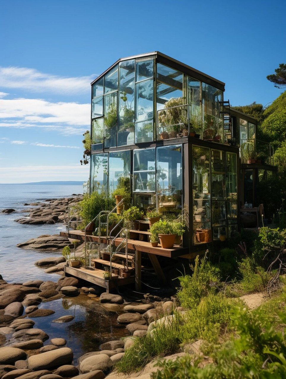 沿海玻璃小屋的绝美风景 今天我要向大家推荐一座让人心驰神往的沿海