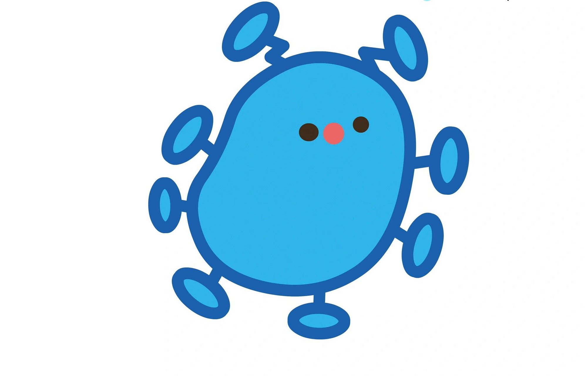 卡通版新冠病毒 小小病毒哪里跑.卡通版,环创用的上