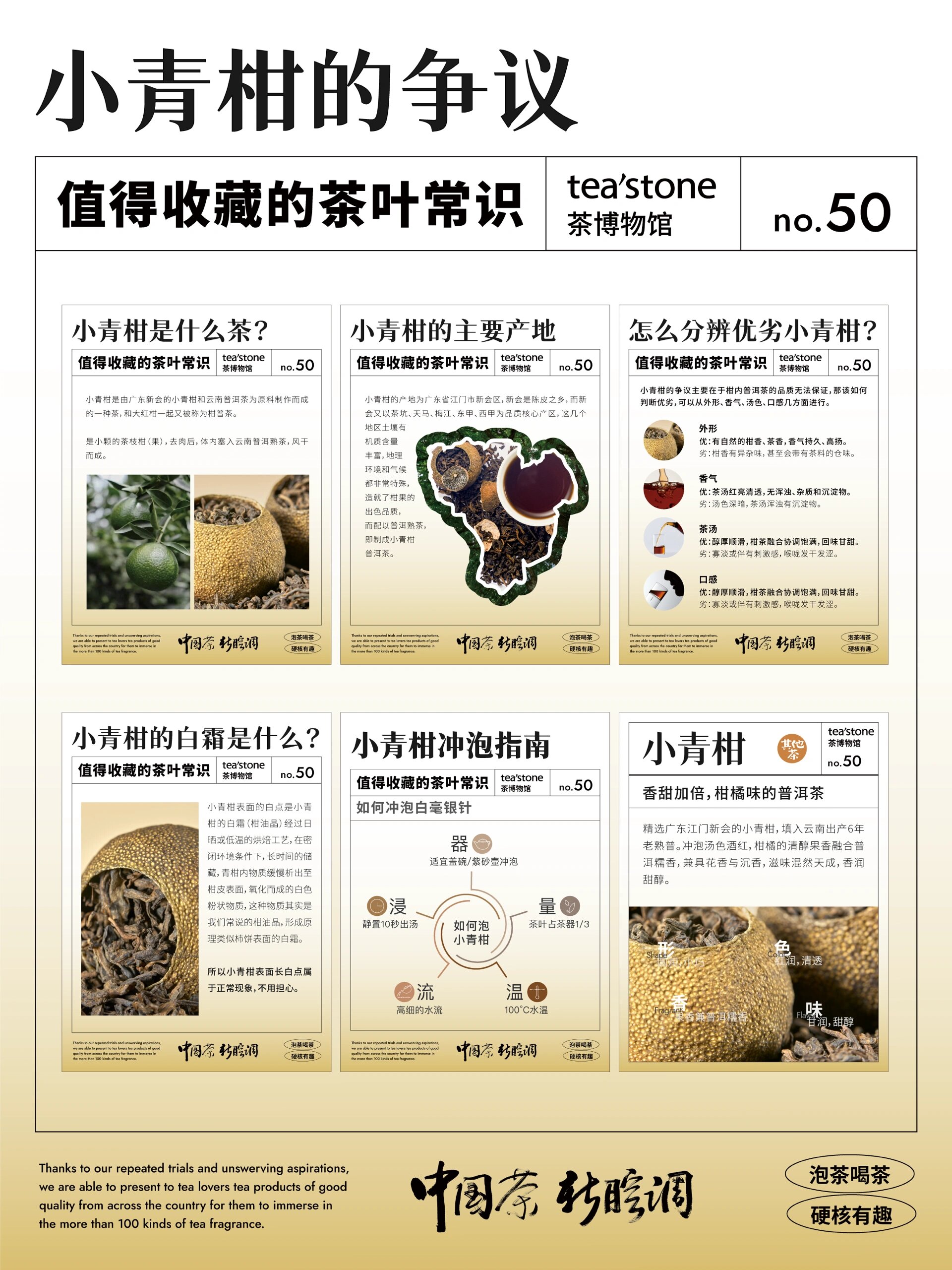 一文解惑 小青柑=广东新会的小青柑 云南普洱茶,和大红柑一起又被称为