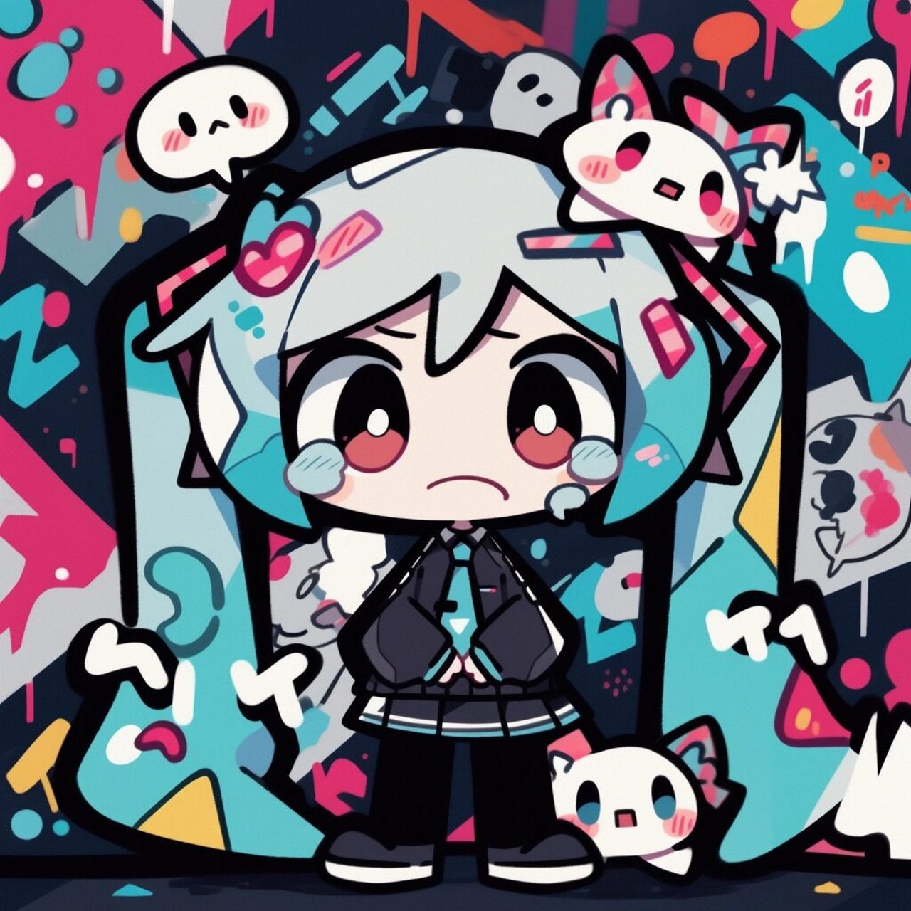 初音未来q版绘画图片