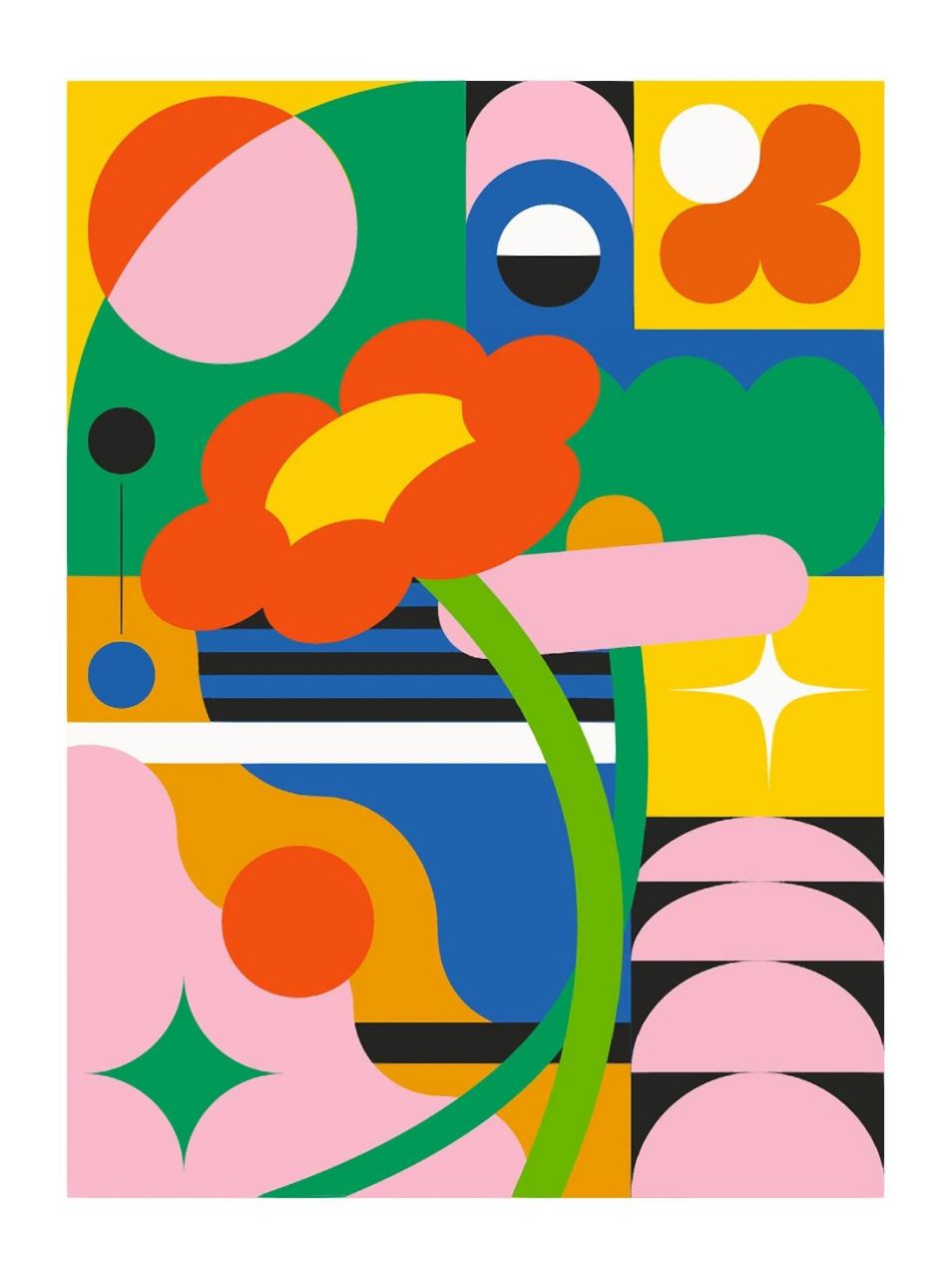 96图形设计丨一组几何创意图形的组合海报 09又一波学员作业出炉