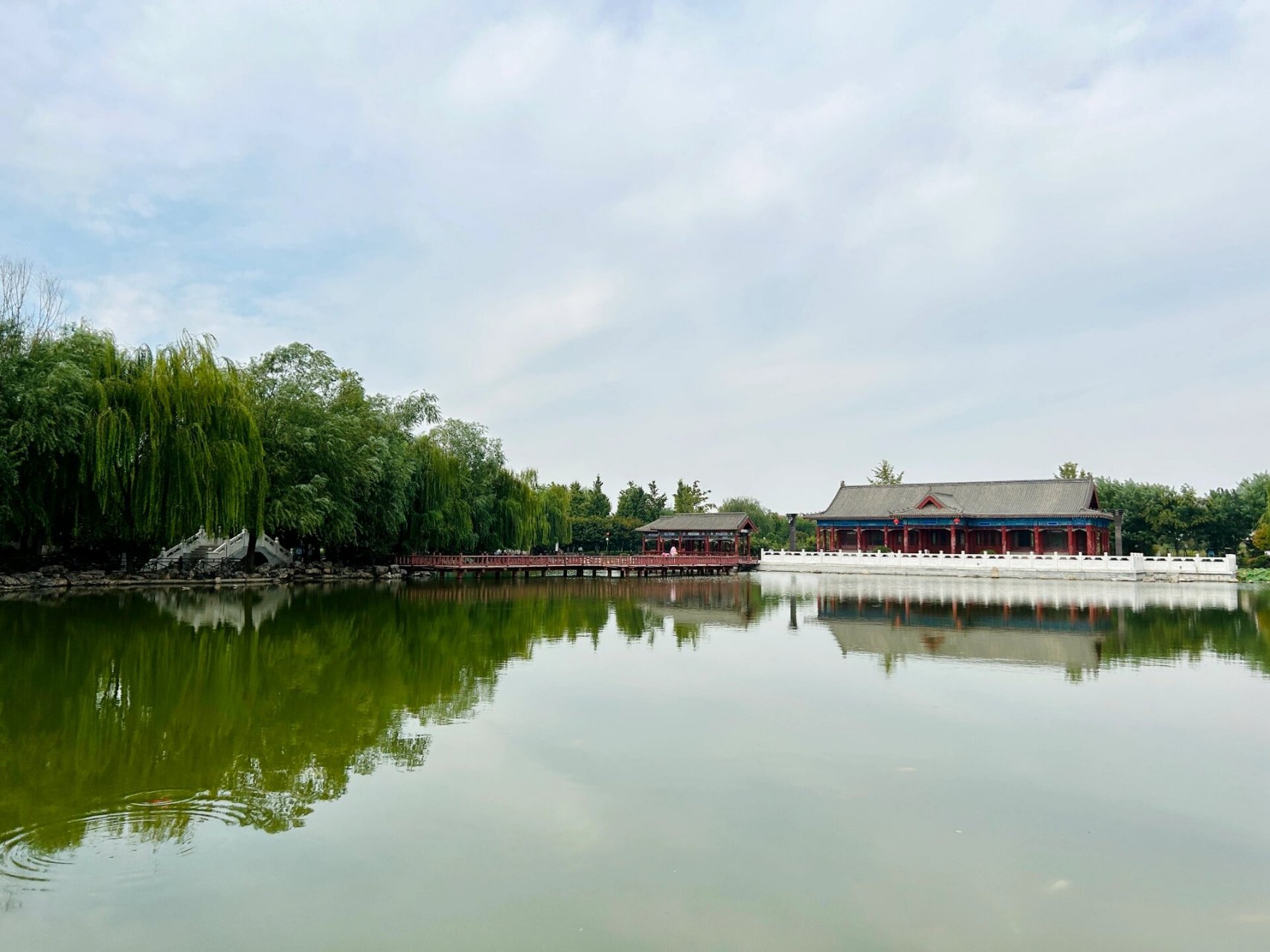 正定遛娃|莲池公园安静惬意 你敢信这是十一期间,没有人人人人 只有