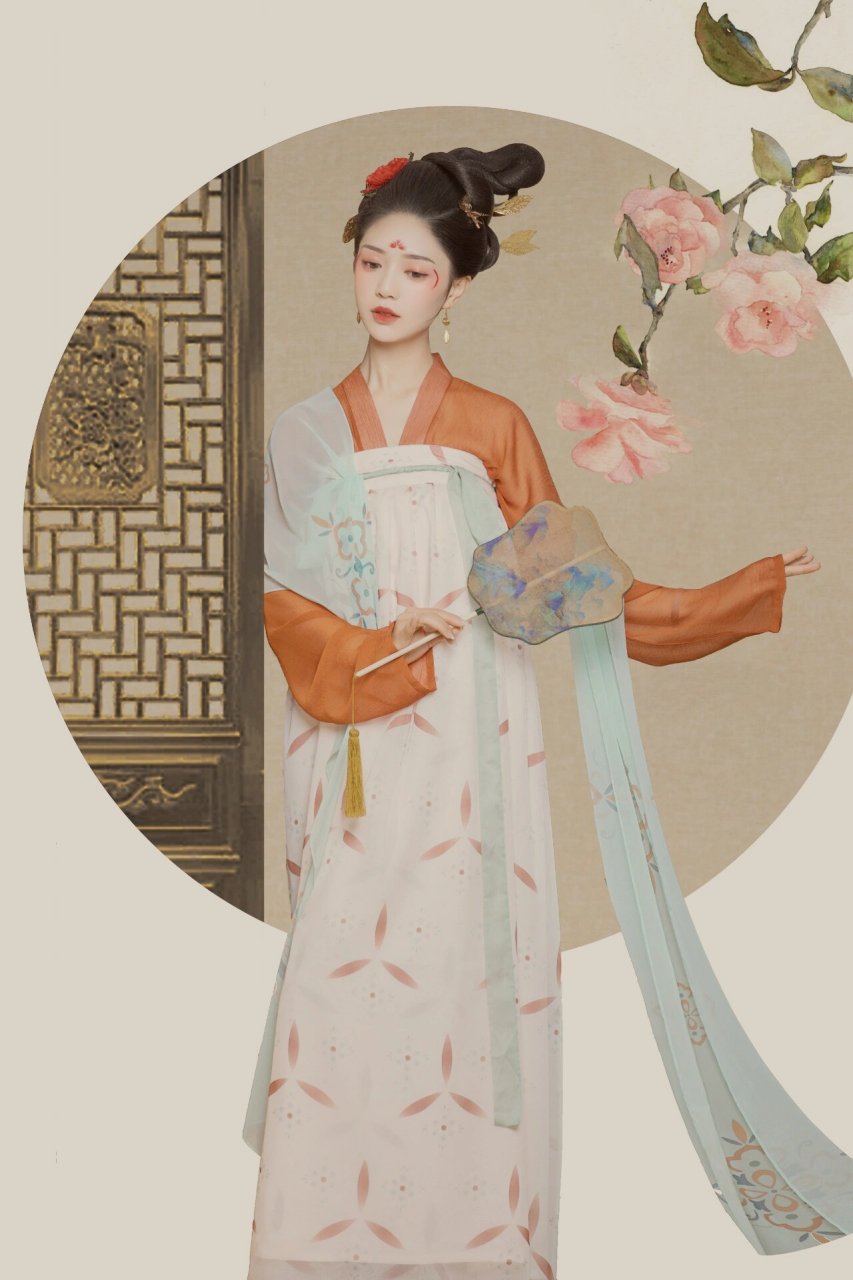 考究的唐代妆容和发髻94 复古风格的唐风服饰78 结合工笔画的表象