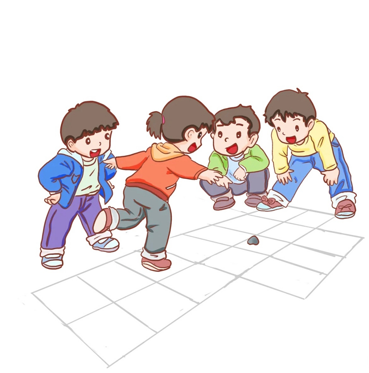 小媒互洞# 最近跳格子游戏掀起了童年的记忆,大家儿时还玩过什么游戏