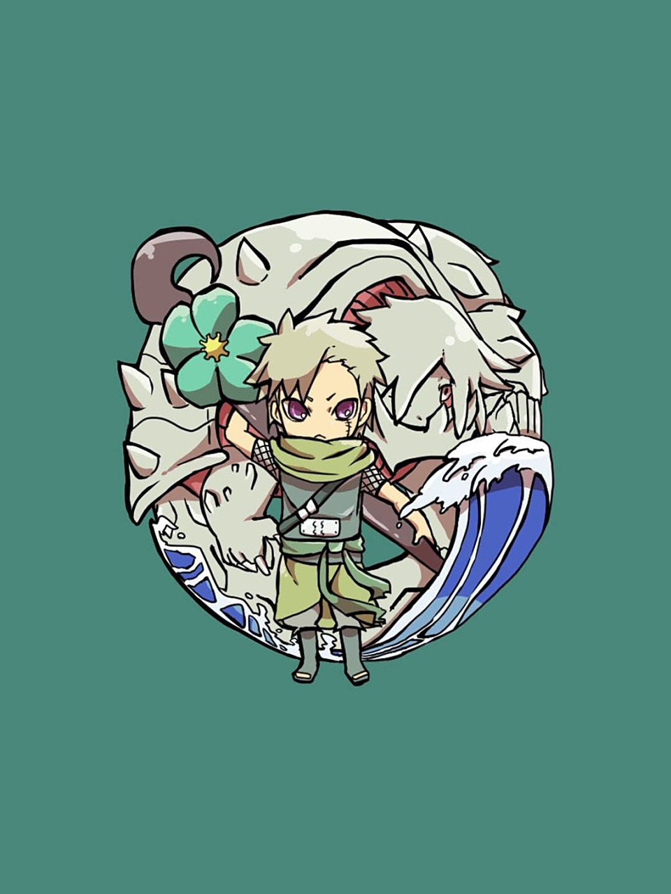 分享 火影忍者 九个尾兽q版 手机屏保 以前无意找到的九张q版火影尾兽