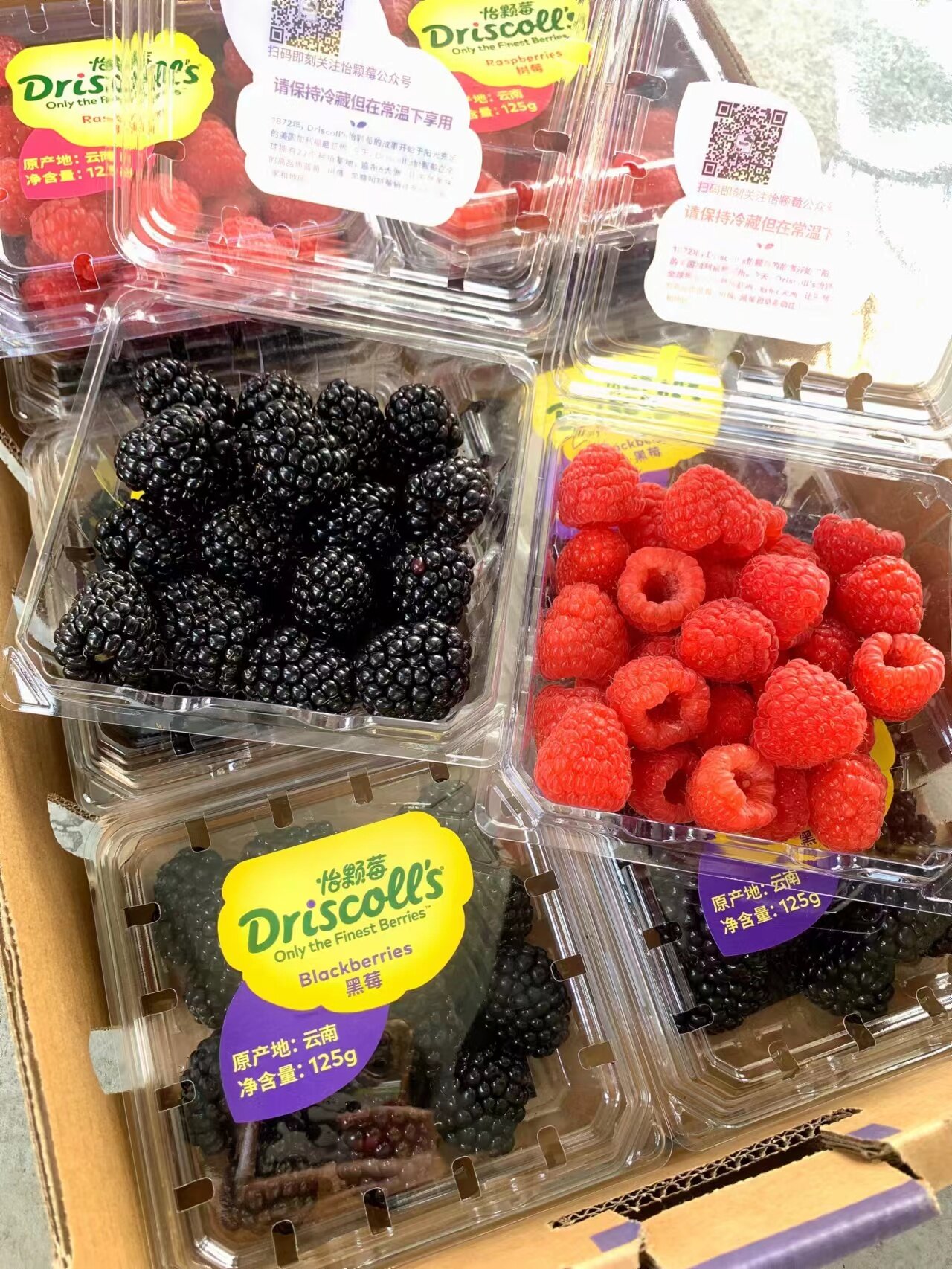 一整个憋不住了家人们❗❗❗ 树莓黑莓一盒竟然能卖25 吃了