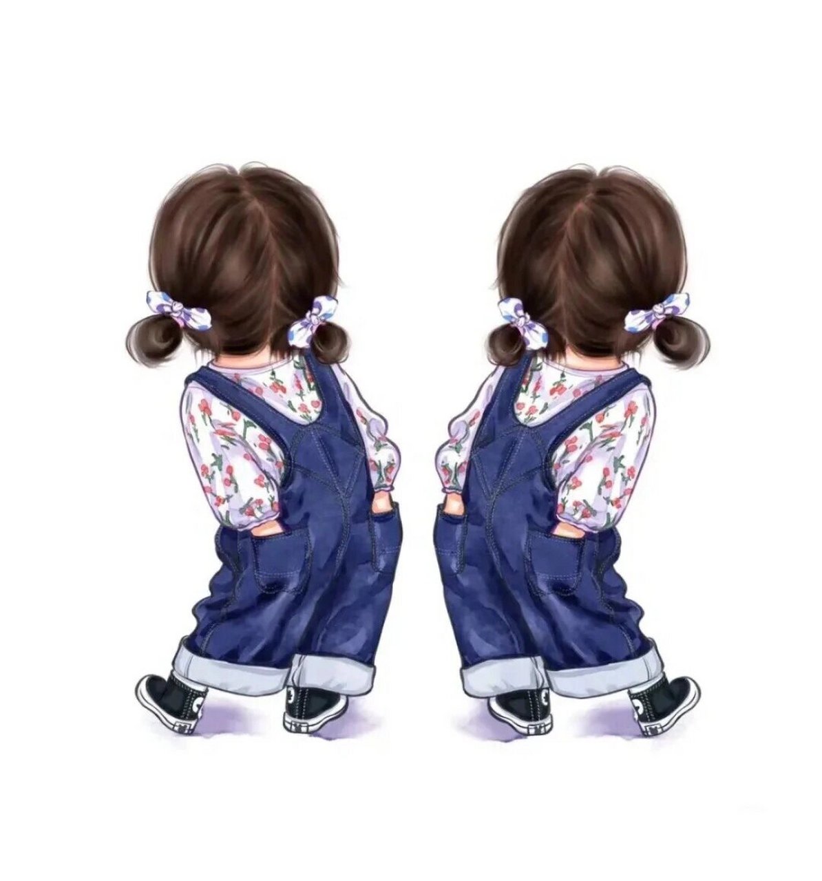 可爱双胞胎的背景图,喜欢的姐妹免费拿去玩 家有双胞胎,做头像和背景