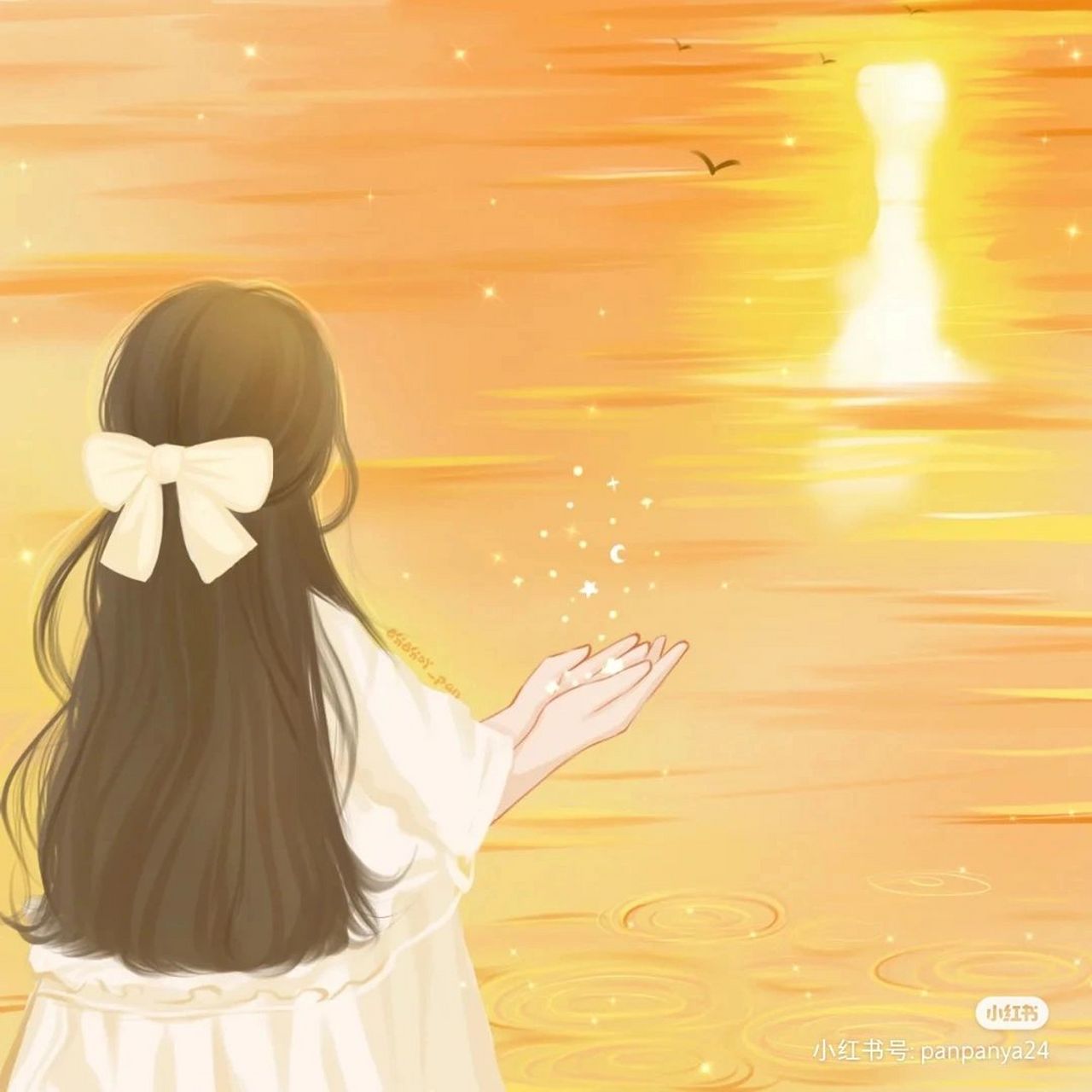 最近爱上的一些背影|女生头像 78软件:procreate 78笔刷:万能笔刷