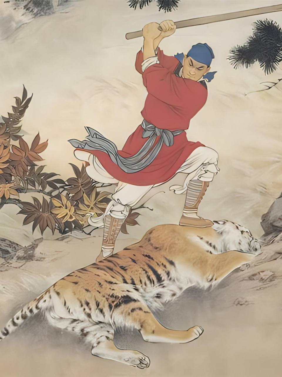 武松打虎图片 武松打虎,是中国古典名著《水浒传》中的经典场景.
