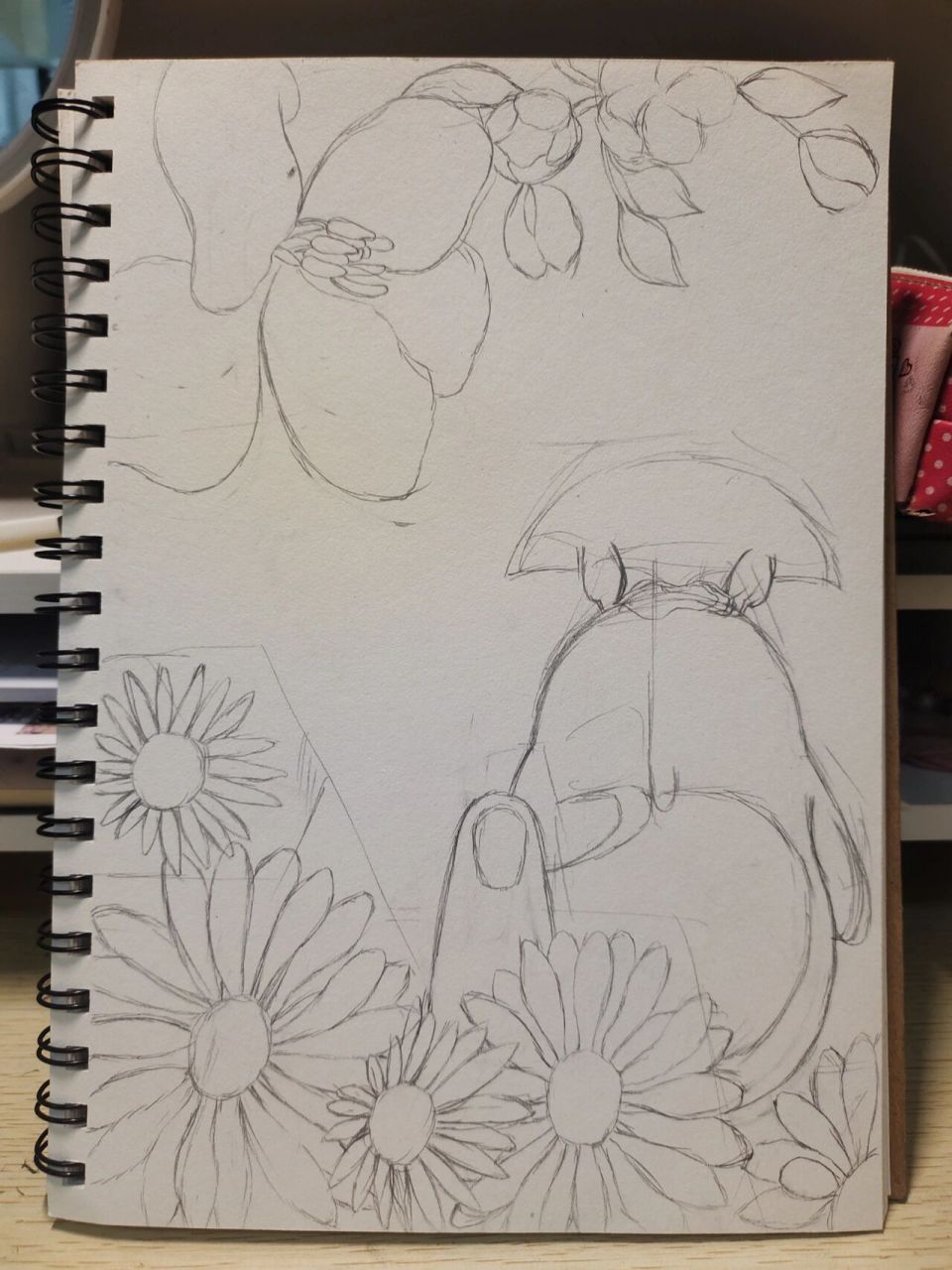 画画| 黑白装饰画|线描画 龙猫 临摹来源