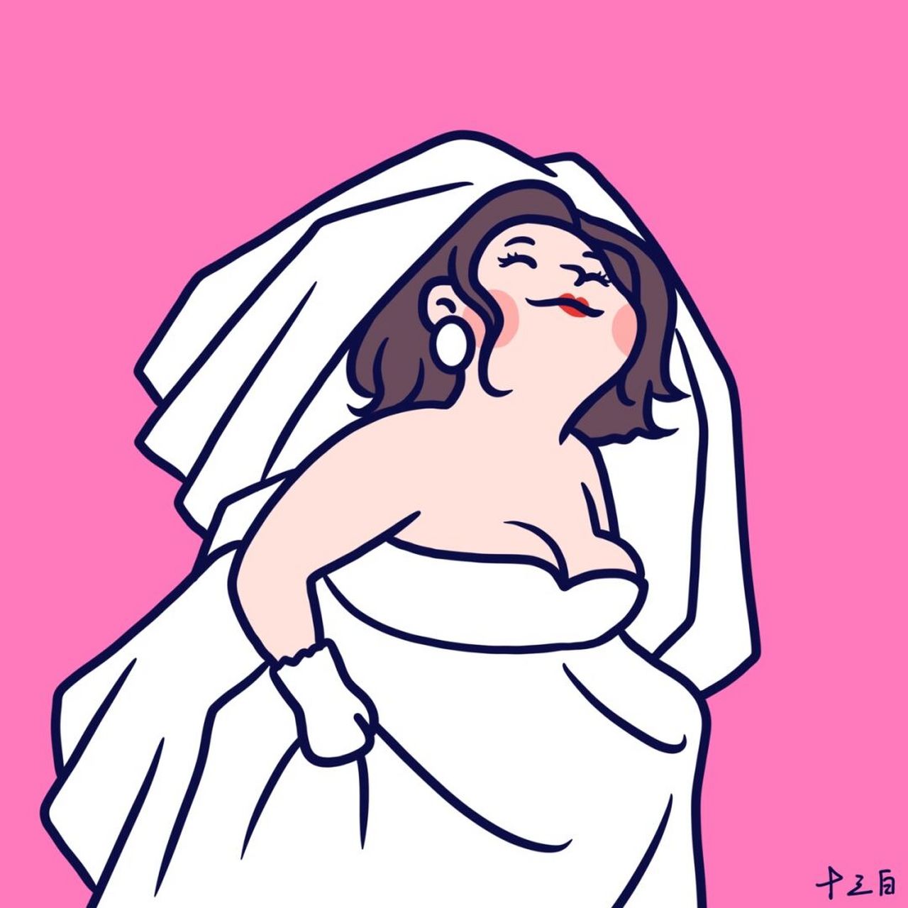 胖胖的.很优雅.95 可爱胖女人小头像.