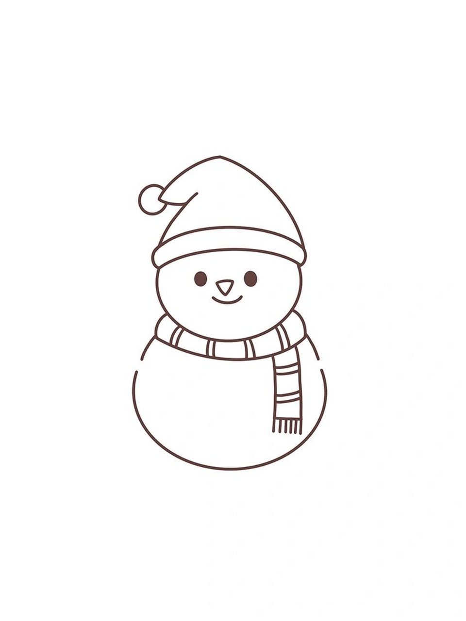 可爱的小雪人7815简笔画 #寻找小红书绘画大神# #画画# #画个简笔