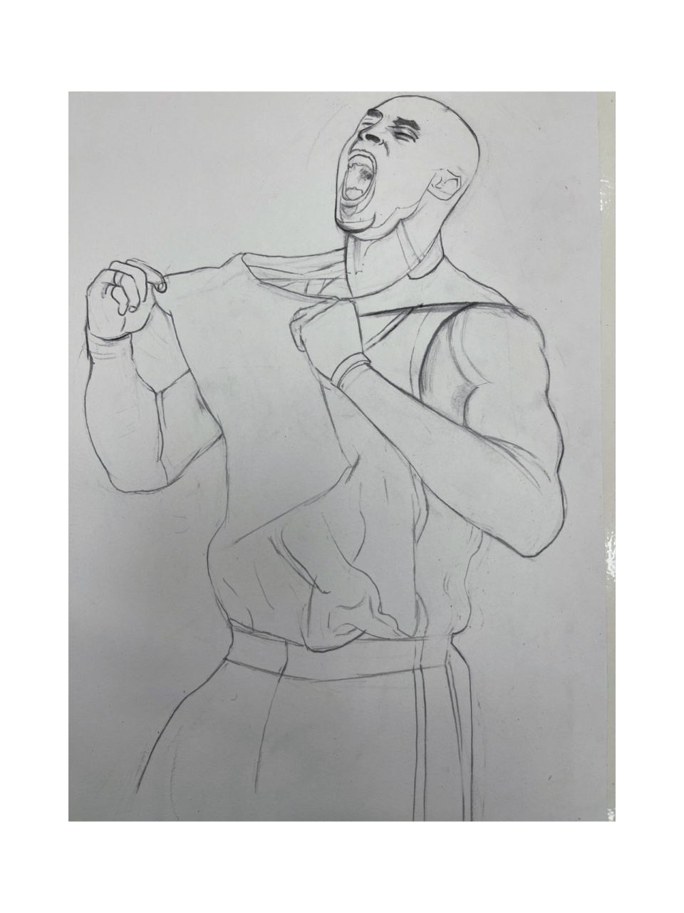 彩铅手绘科比全过程 打算出个nba系列 永远的24号 黑曼巴科比