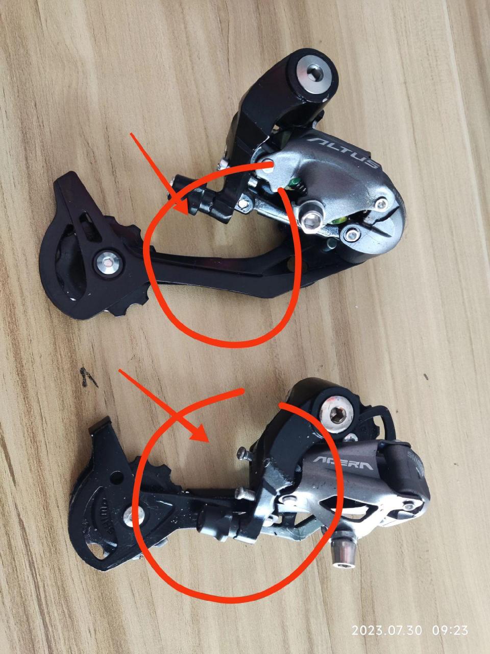 真假禧玛诺m370后拨