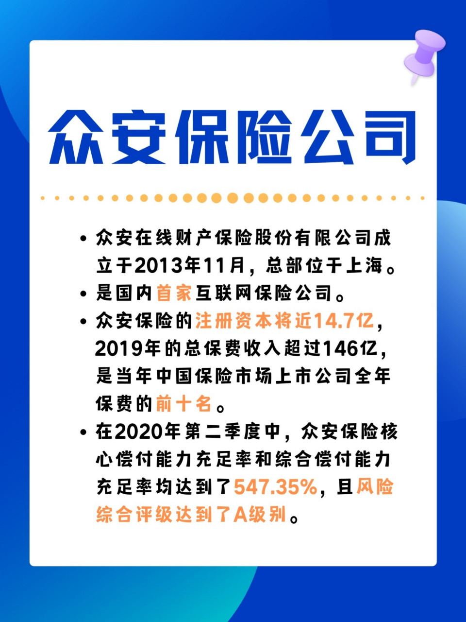 9797众安保险这家公司并非名列前茅,但它的产品很广泛.