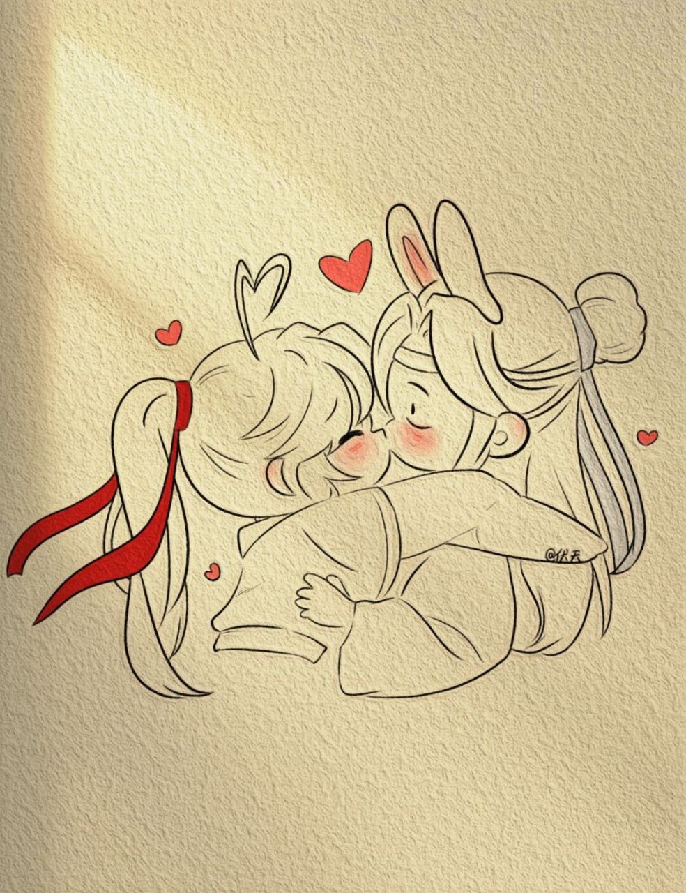 忘羡简笔画 #墨香铜臭# #寻找小红书绘画大神# #画画的日常# #简笔画