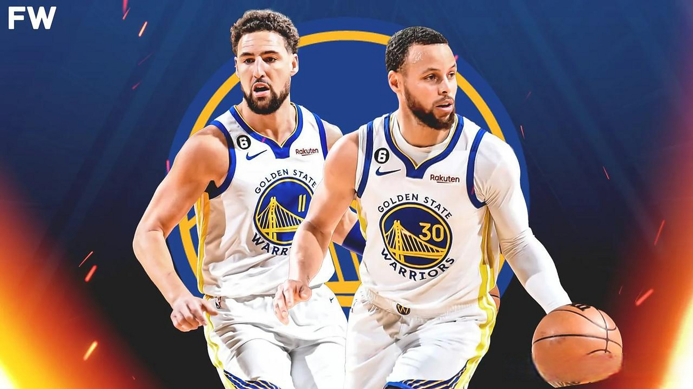 斯蒂芬库里和克莱汤普森本赛季3分都取得了 250  的成绩.