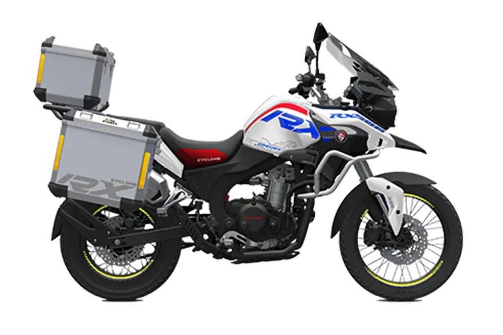 宗申赛科龙rx500,官网价格34800,现在新车价格25000,带铝合金三箱