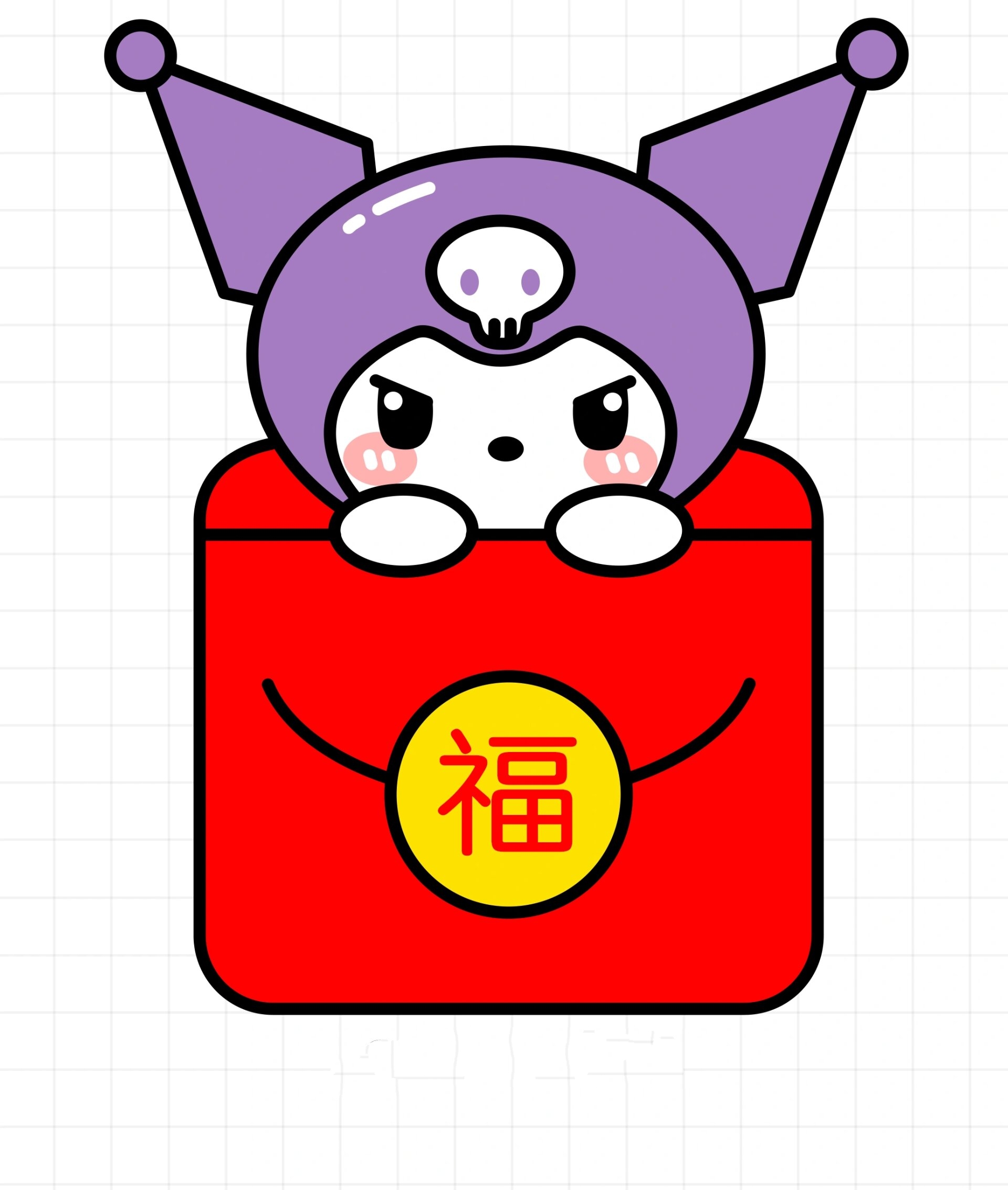 三丽鸥红包简笔画