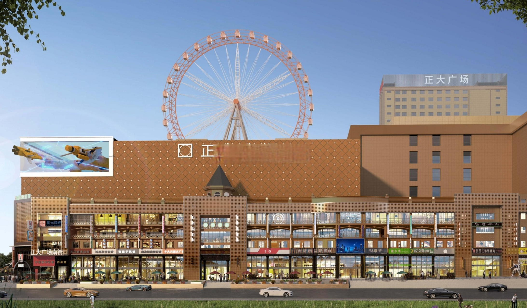 经开区正大广场裸眼3d屏开始施工了,未来在金寨路和明珠广场就能欣赏