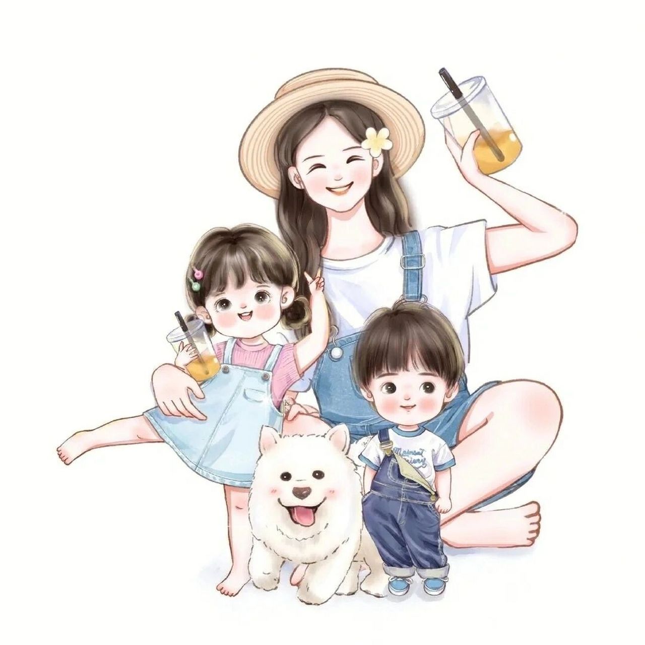 儿女双全#头像 何其有幸,儿女双全