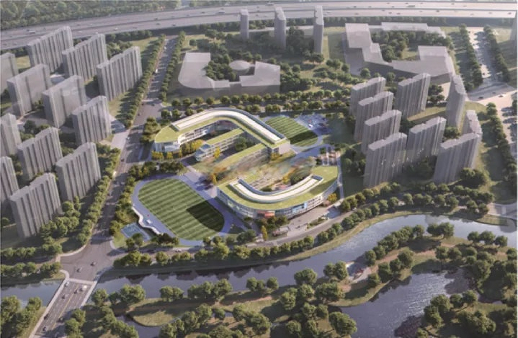 效果图曝光!大洋湾新城学校来了,就在……#盐城头条