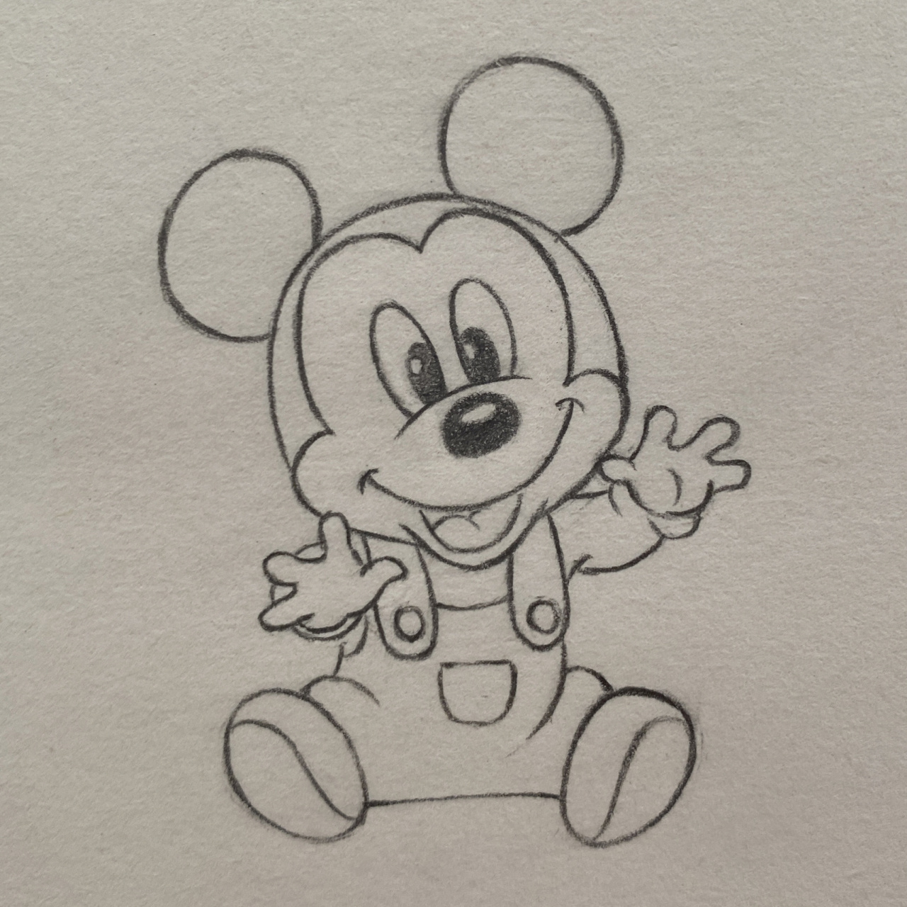 简笔画 米奇 🏰 静待花期