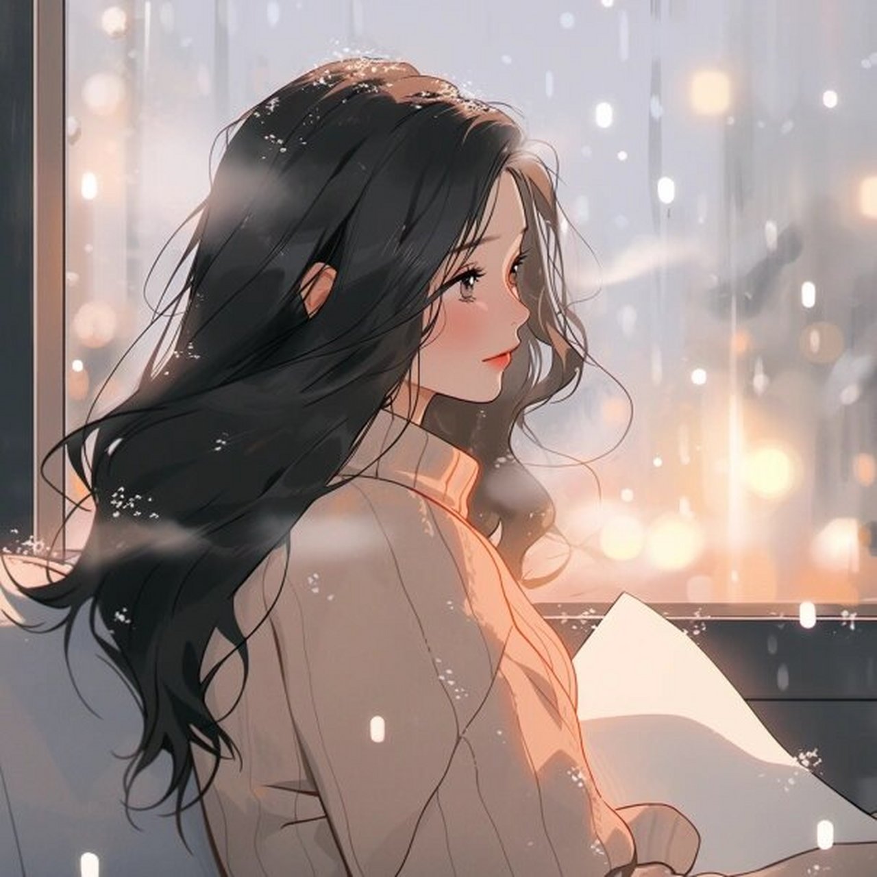 女生头像 | 现代极简·期待有你在的冬天