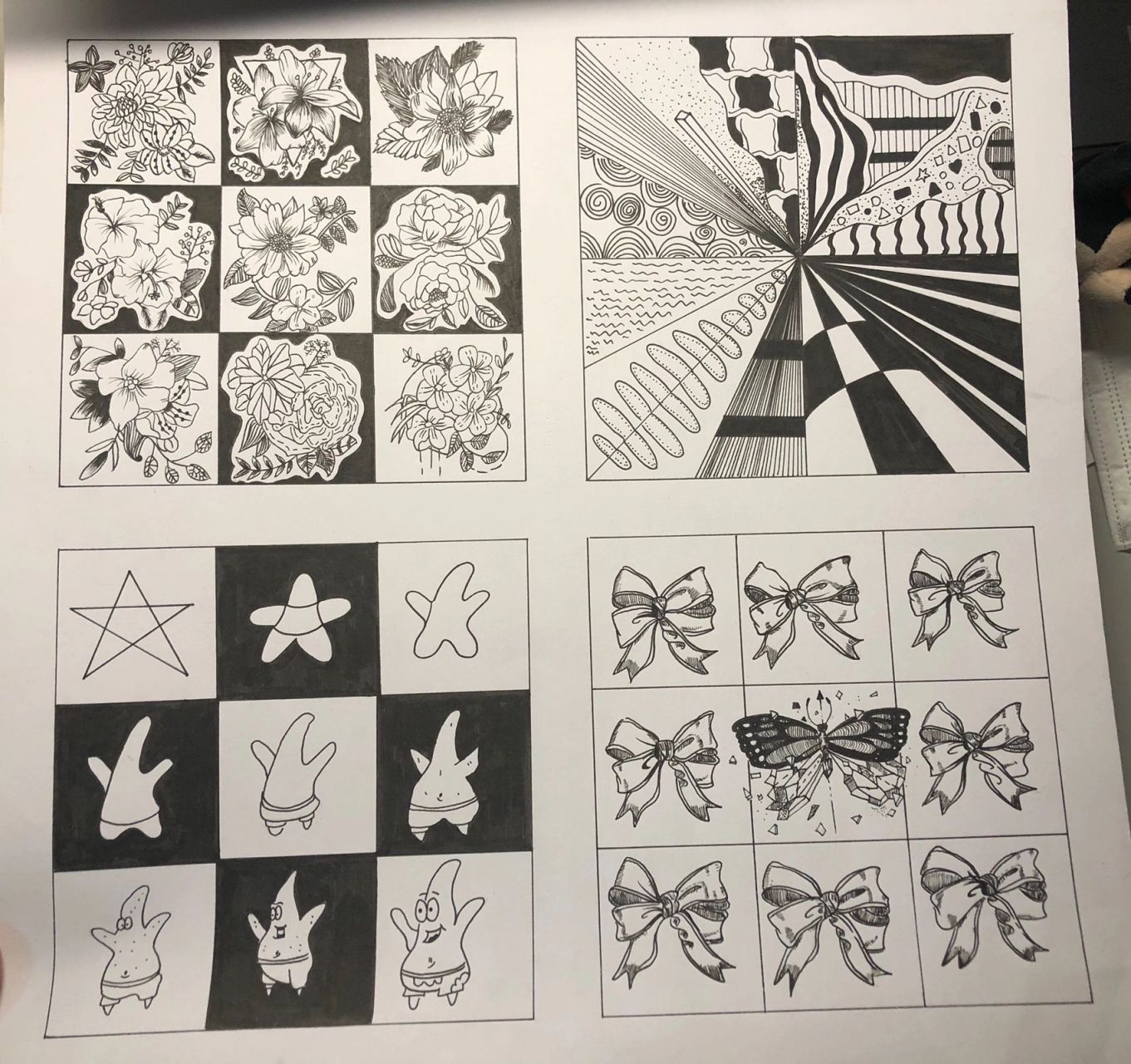 被平面构成老师赞爆的作品 平面构成之规律构成 0基础绘画选手的临摹