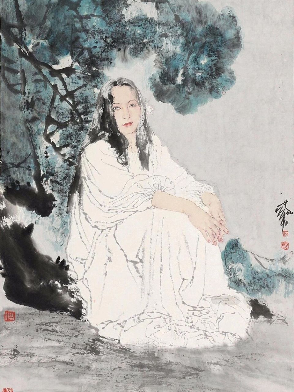 何家英的小写意人物